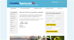 Desktop Screenshot of costaricaresorts.com